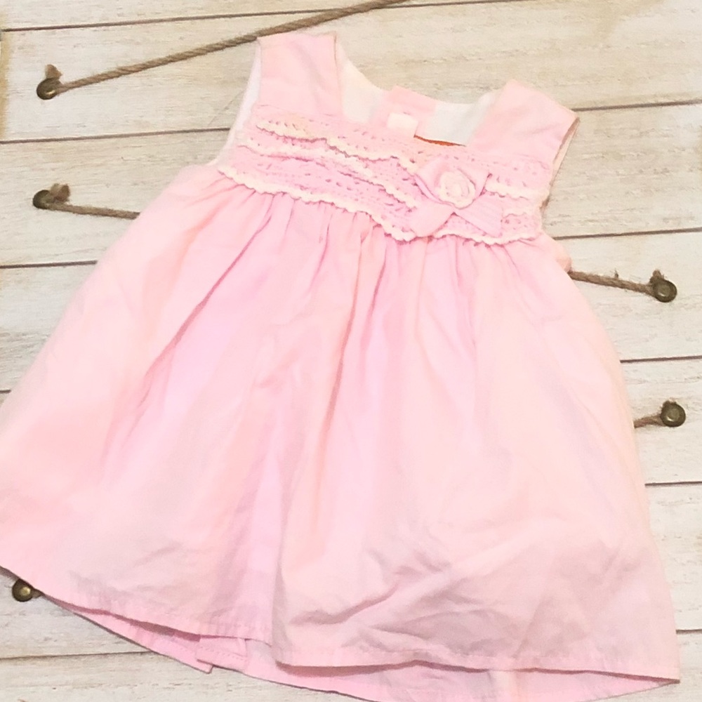 Newborn 0-1 month baby pink dress
